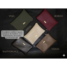 Veloria Bag & Scarf Veloria Bag Premium Çok Amaçlı Portföy ve Makyaj Şık Kadın Çanta Clutch 3 Lü Set