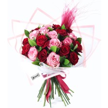 Çiçeek Inlove Xl - Pembe Kırmızı Gül Buketi
