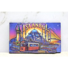 Azrlya Ahşap Istanbul Temalı Magnet - Model 13