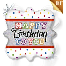 Çiçeek 18" P. Grabo Candle Bırthday To You Folyo Uçan Balon