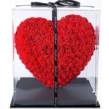 Çiçeek Rose Heart - Kırmızı Kalpli Gül ( 40 Cm)