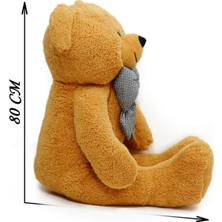 Çiçeek 80 cm Kahverengi Papyonlu Ayıcık