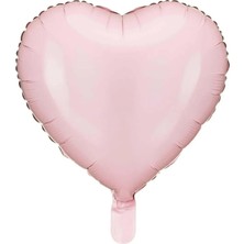 Çiçeek 18" Kalp Açık Pembe Folyo Uçan Balon