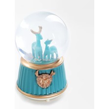 Çiçeek Lovely Deers Işıklı Kar Küresi