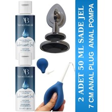 Aşkın Deposu Deromeya Health - 50 ml Süper Kaydırıcı Jel+  Özel Analplug 7 Cm+Anal Pompa Süper Set 2 Adet 50 ml Jel Avantajlı Paket
