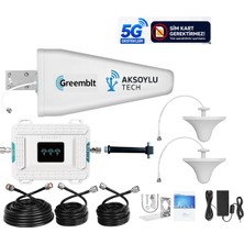 Aksoylu Tech 3band 2 Antenli Gsm Sinyal Yükseltici