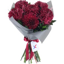 Çiçeek Jumbo Bordo Anastasia Buketi