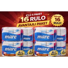 Bezos Mare Tuvalet Kağıdı 4'lü Rulo 4 Paket Ekstra Yumuşak Çift Katlı Dayanıklı Tuvalet Kağıdı