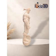 Efsanevi Dövüşçü (Ryu) 3D Baskı Figür - Boyanabilir Ham Obje / Masaüstü Dekor (12 Cm)