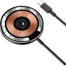 Deppo Trend iPhone 11/12/13/14/15/16 Plus/17 Pro Max Uyumlu Magsafe Şarj Manyetik Kablosuz Hızlı Şarj Type-C Qc