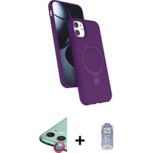 Pileli Store Pilelistore™ iPhone 11 Kılıf Iz Işık Koleksiyonu - Siyah Joko Magic 5d Cam + Raze Metal Kamera Lens - Kı