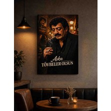 Aşka Tövbe Ederim Temalı 30X40 cm Tablo – Avrupa Vinil Baskı, Silinebilir, Çerçevesiz Duvar Dekoru