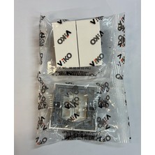 Viko 90950602 Karre Beyaz Komütatör Düğme/kapak (Mekanizma Hariç) = 2 Adet