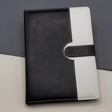 Eco Lounge Tarihsiz Ajanda Defter Siyah Beyaz Renk