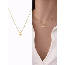 Arsaley Mini Yelpaze Charm 45 cm Altın Kaplama Gold Kadın Kolye