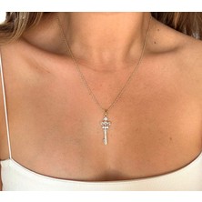 Bunny Moda Anahtar Detay Çelik Kolye