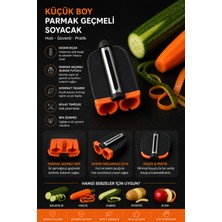 Eneci Küçük Boy Parmak Geçmeli Model Pratik Meyve-Sebze Soyacağı 1 Adet