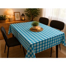 Özdağ Home Concept 150X150 cm Kırmızı Beyaz Pötikare Masa Örtüsü Dertsiz Kumaş Leke Tutmaz Silinebilir Mutfak Balkon Piknik Masa Örtüsü