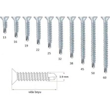 Labshop41 3.9X38 mm Yhb Matkap Uçlu Akıllı Vida (Dın 7504P) x 50 Adet (RF147)