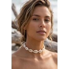 Petek Aksesuar Deniz Kabuğu Midye Choker Tasma Kolye