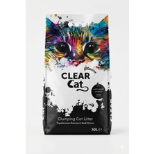 Clear Cat Aktif Karbonlu Topaklanan Bentonit Kedi Kumu 10 L