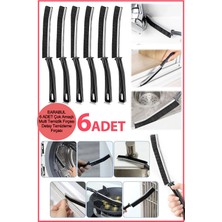 İndecor Houseware 6 Adet Çok Amaçlı Multi Ince Temizlik Fırçası Derz Arası Banyo Mutfak Detay Temizleme Fırçası