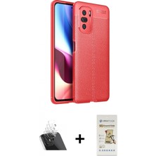 Pileli Store Pilelistore™ Poco F3 Kılıf Doruk Klasik Özel Seri - Siyah Mat Seramik Nano Ekran Koruyucu + Kamera Lens Koruma Cam - Sf