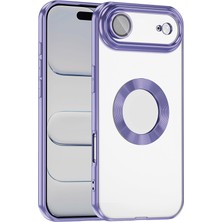 Cavora Iphone 17 Air Kamera Korumalı Logo Gösteren Omega Kapak Telefon Kılıfı Şeffaf Darbe Emici Silikon Kılıf