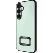 Cavora Samsung Galaxy A56 Kamera Korumalı Logo Gösteren Omega Kapak Telefon Kılıfı Şeffaf Darbe Emici Silikon Kılıf