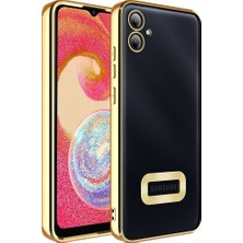 Cavora Samsung Galaxy A05 Kamera Korumalı Logo Gösteren Omega Kapak Telefon Kılıfı Şeffaf Darbe Emici Silikon Kılıf