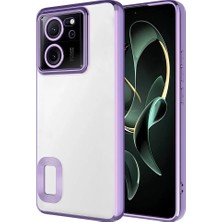 Cavora Xiaomi Mi 13T Kamera Korumalı Logo Gösteren Omega Kapak Telefon Kılıfı Şeffaf Darbe Emici Silikon Kılıf