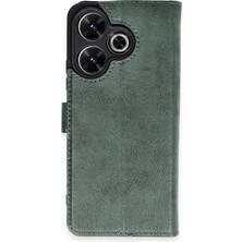 Renas Store Redmi 13 4g Kılıf S Kapaklı Kılıf - Yeşil