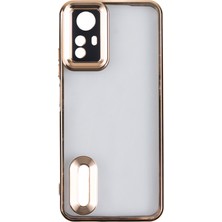 Cavora Xiaomi Redmi Note 12S Kamera Korumalı Logo Gösteren Omega Kapak Telefon Kılıfı Şeffaf Darbe Emici Silikon Kılıf