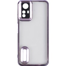 Cavora Xiaomi Redmi Note 12S Kamera Korumalı Logo Gösteren Omega Kapak Telefon Kılıfı Şeffaf Darbe Emici Silikon Kılıf