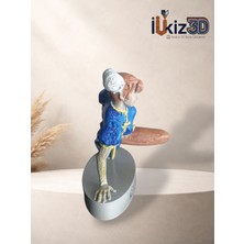 El Boyaması Street Fighter Chun-Li 3D Baskı Figür - Oyuncu Odası Masaüstü Dekor (12 Cm)