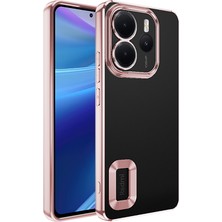 Cavora Xiaomi Redmi Note 14 4g Kamera Korumalı Logo Gösteren Omega Kapak Telefon Kılıfı Şeffaf Darbe Emici Silikon Kılıf