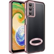 Cavora Samsung Galaxy A05S Kamera Korumalı Logo Gösteren Omega Kapak Telefon Kılıfı Şeffaf Darbe Emici Silikon Kılıf