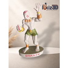 El Boyaması Street Fighter Dhalsim 3D Baskı Figür - 12 cm Oyuncu Odası Dekor
