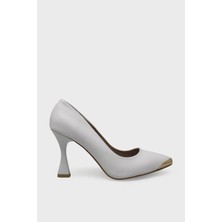 Kanuga Kadın Kadeh Topuk Stiletto Ayakkabı Beyaz LPA1302