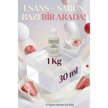 Organik Hekim Strawberry Esanslı 1 kg Şeffaf Sabun Bazı Seti Doğal El Yapımı Sabun Üretim Hobi Kiti 2’li
