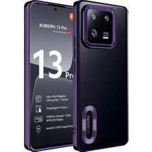 Cavora Xiaomi Mi 13 Pro Kamera Korumalı Logo Gösteren Omega Kapak Telefon Kılıfı Şeffaf Darbe Emici Silikon Kılıf