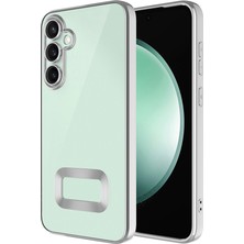 Cavora Samsung Galaxy A16 Kamera Korumalı Logo Gösteren Omega Kapak Telefon Kılıfı Şeffaf Darbe Emici Silikon Kılıf