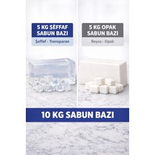 Organik Hekim 10 kg Sabun Bazı Seti 5 kg Şeffaf 5 kg Opak Erit Dök Sabun Yapımı Için Profesyonel Kalite