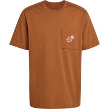 Adidas Erkek Kahverengi  T-Shirt M Coffee Pkt T KB4842