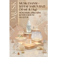 Organik Hekim Dream Musk Esanslı 1 kg Şeffaf Sabun Bazı Seti Kalıcı Parfümsü Sabun Yapım Hobi Kiti 2’li