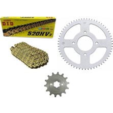 Motohane Arora Cr 250 Cross Ön-Arka Zincir Dişli Seti Oringli Gold 14T-50T