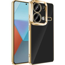 Cavora Xiaomi Redmi Note 13 Pro 4g Kamera Korumalı Logo Gösteren Omega Kapak Telefon Kılıfı Şeffaf Darbe Emici Silikon Kılıf