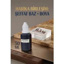 Organik Hekim Şeffaf Sabun Bazı 500 gr + Kahverengi Sabun Boyası 30 ml El Yapımı Sabun Seti Hobi Seti
