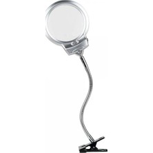 Renas Store 2.5X130 mm 5X24 mm LED Aydınlatmalı Büyüteç,masa Üstü Metal Hortum MANDALLIMG15124C