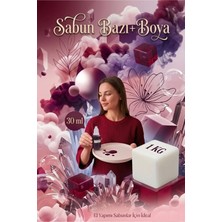Organik Hekim 1 kg Opak Sabun Bazı + 30 ml Pembe Kırmızı Sabun Boyası | Doğal Görünümlü Sabun Yapım Seti